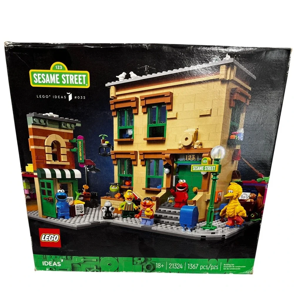 LEGO Ideas 123 Sesame Street Set 21324 Unisex 1367pc Multi New Sealed Box Wear